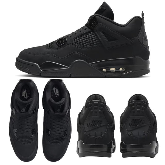 Air Jordan 4 Retro 2025 'Black Cat' FV5029-010 Men Women GS