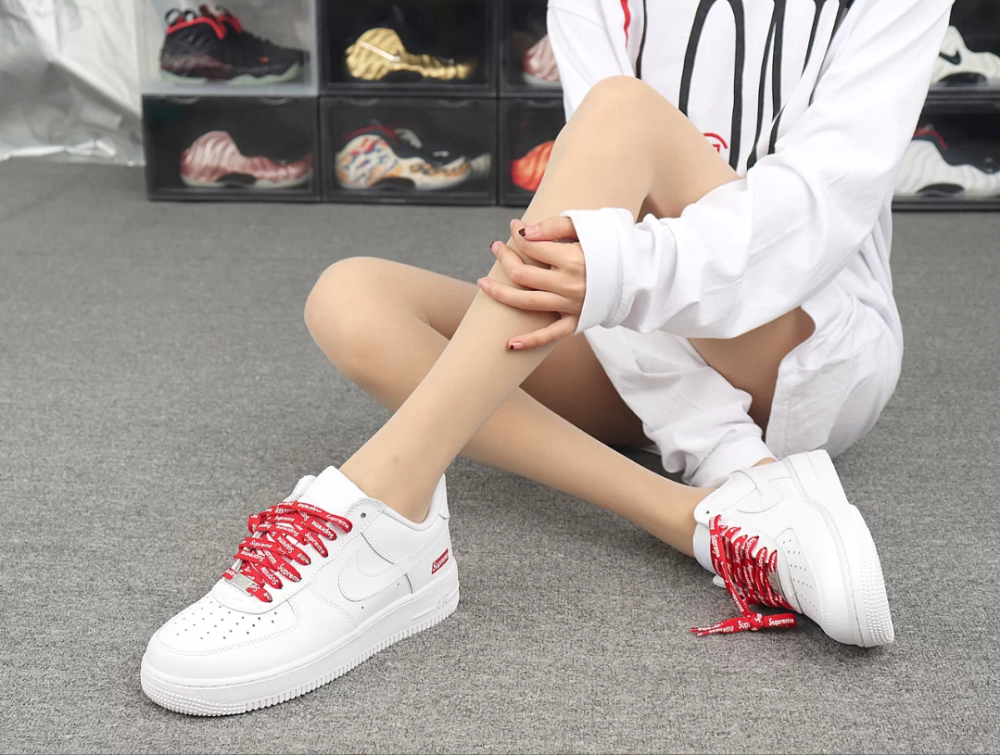 Supreme x Nike Air Force 1 Low 'Box Logo - Weiß' CU9225-100