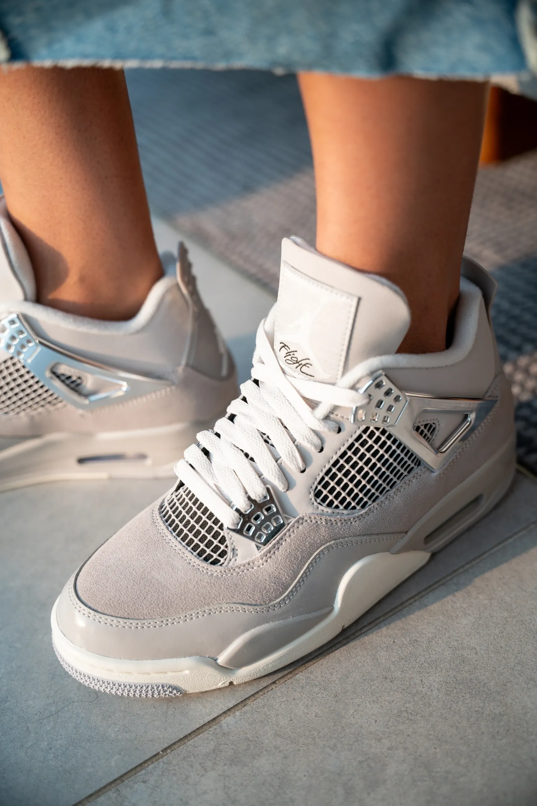 Air Jordan 4 „Light Iron Ore“ AQ9129-001 Herren Damen