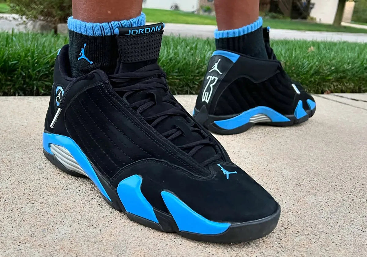 Air Jordan 14 'Black University Blue' 487471-002 Men