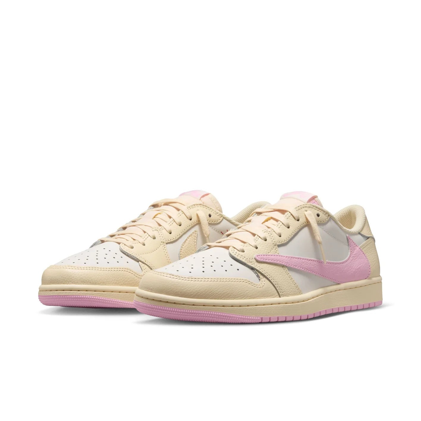 Travis Scott x Air Jordan 1 Retro Low OG 'Muslin Pink' IQ7604-100