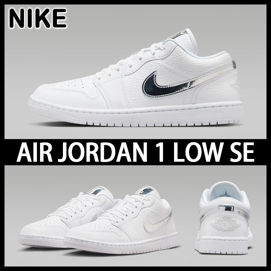 Air Jordan 1 Low SE 'White Metallic Silver' IQ9381-100