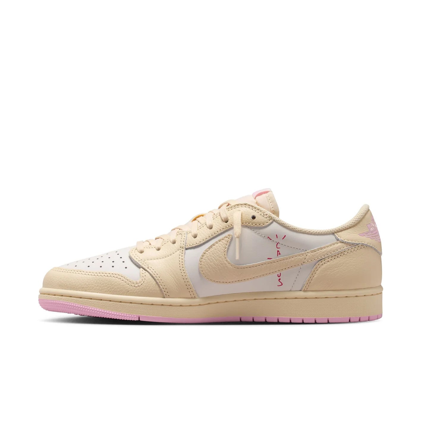 Travis Scott x Air Jordan 1 Retro Low OG 'Muslin Pink' IQ7604-100