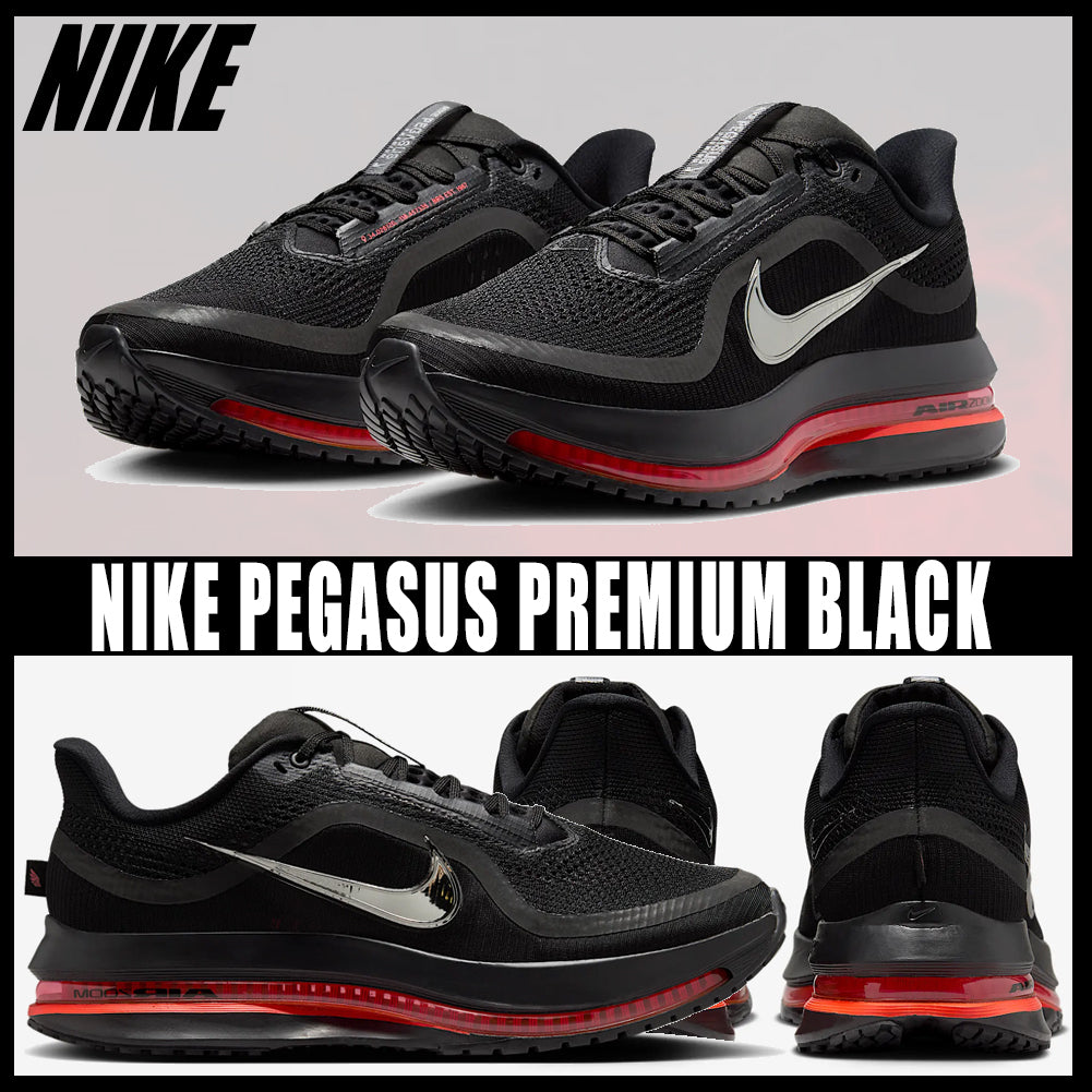 Nike Pegasus Premium Black Bright Crimson