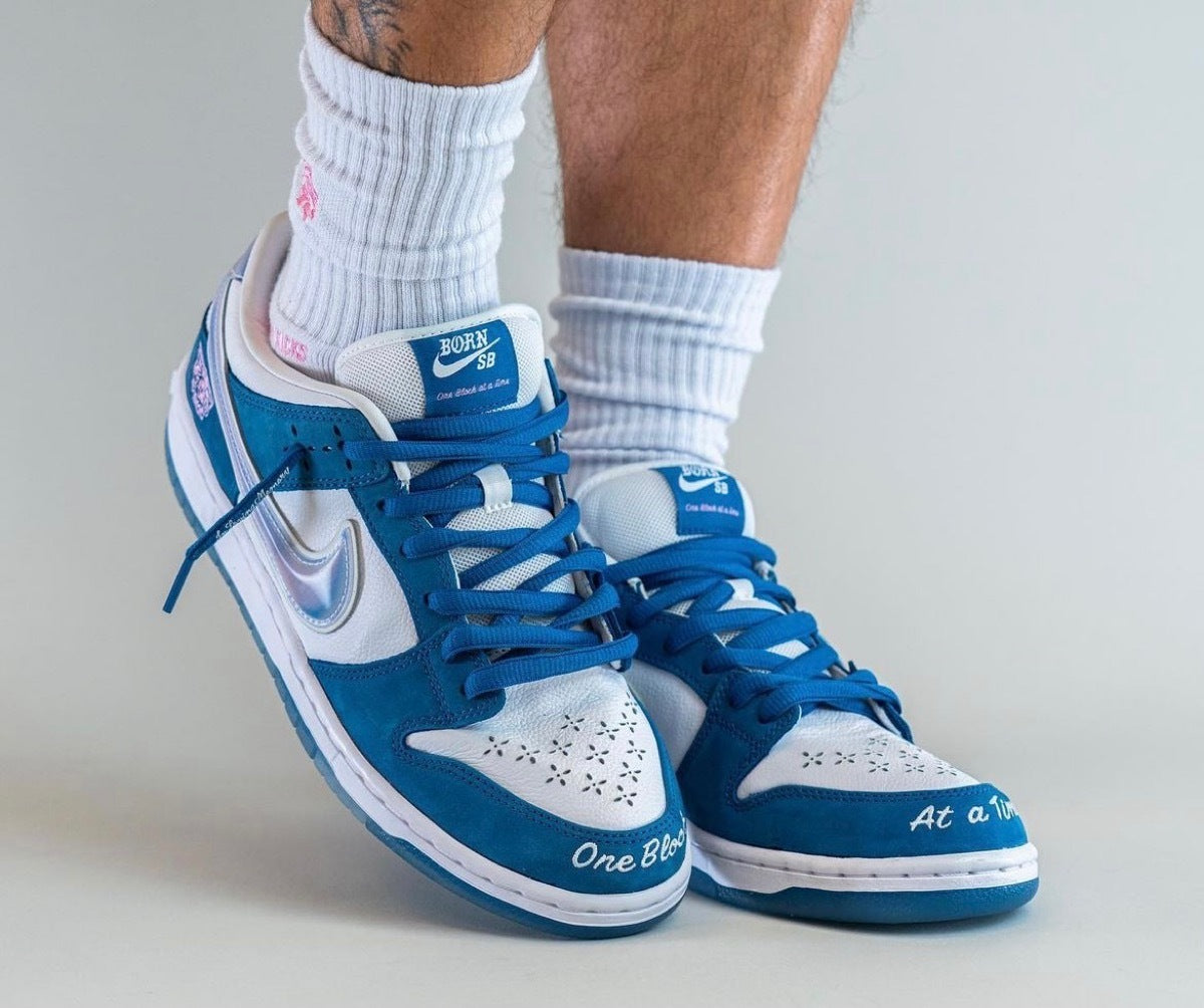 Nike SB Dunk Low x Born x Raised 'White Blue' FN7819-400 Men