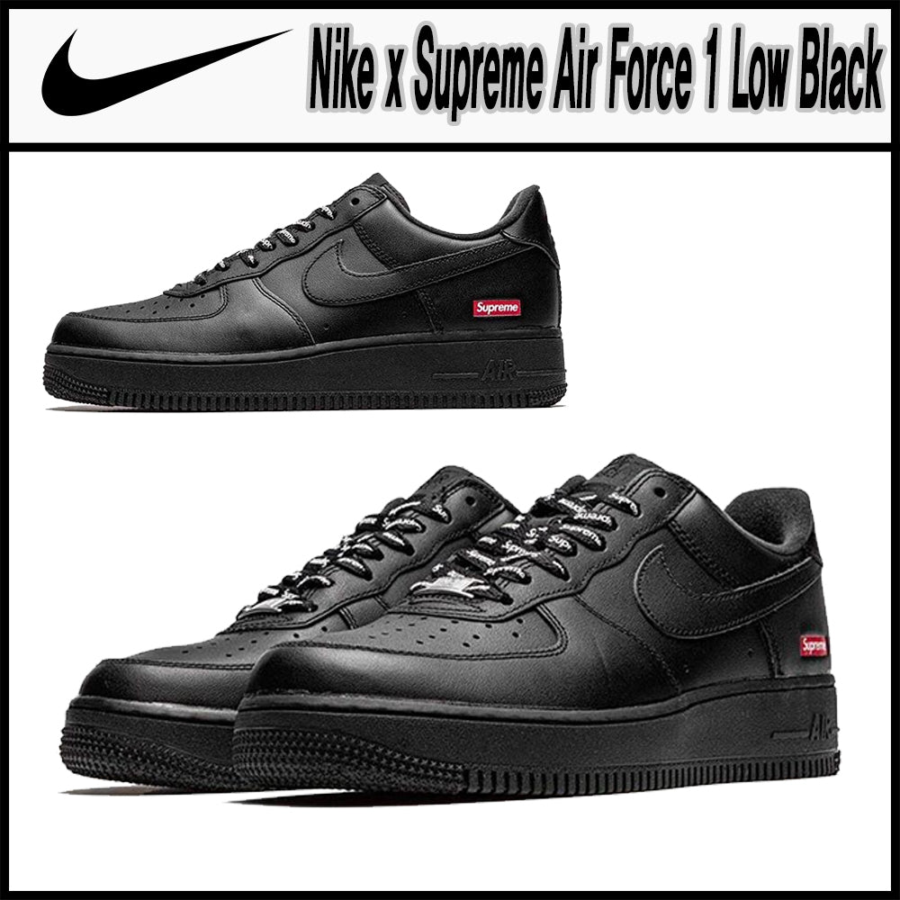 Supreme x Nike Air Force 1 Low 'Box Logo - Black' CU9225-001