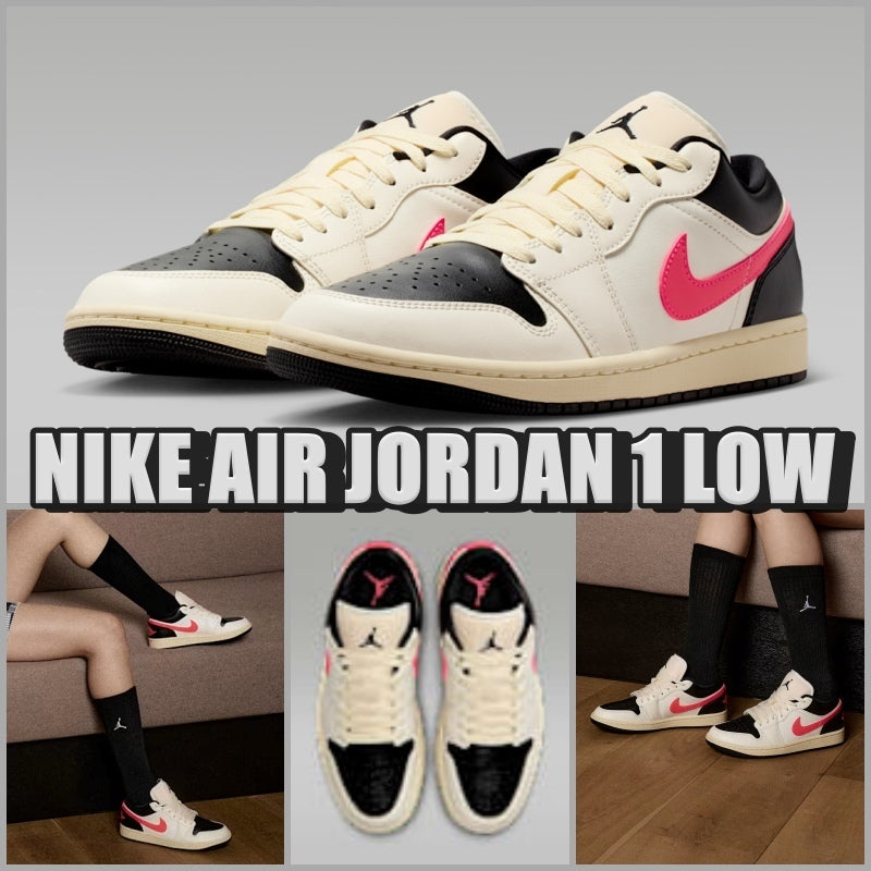 Air Jordan 1 Low 'Pale Ivory Black Muslin' DC0774- 107 Women Men