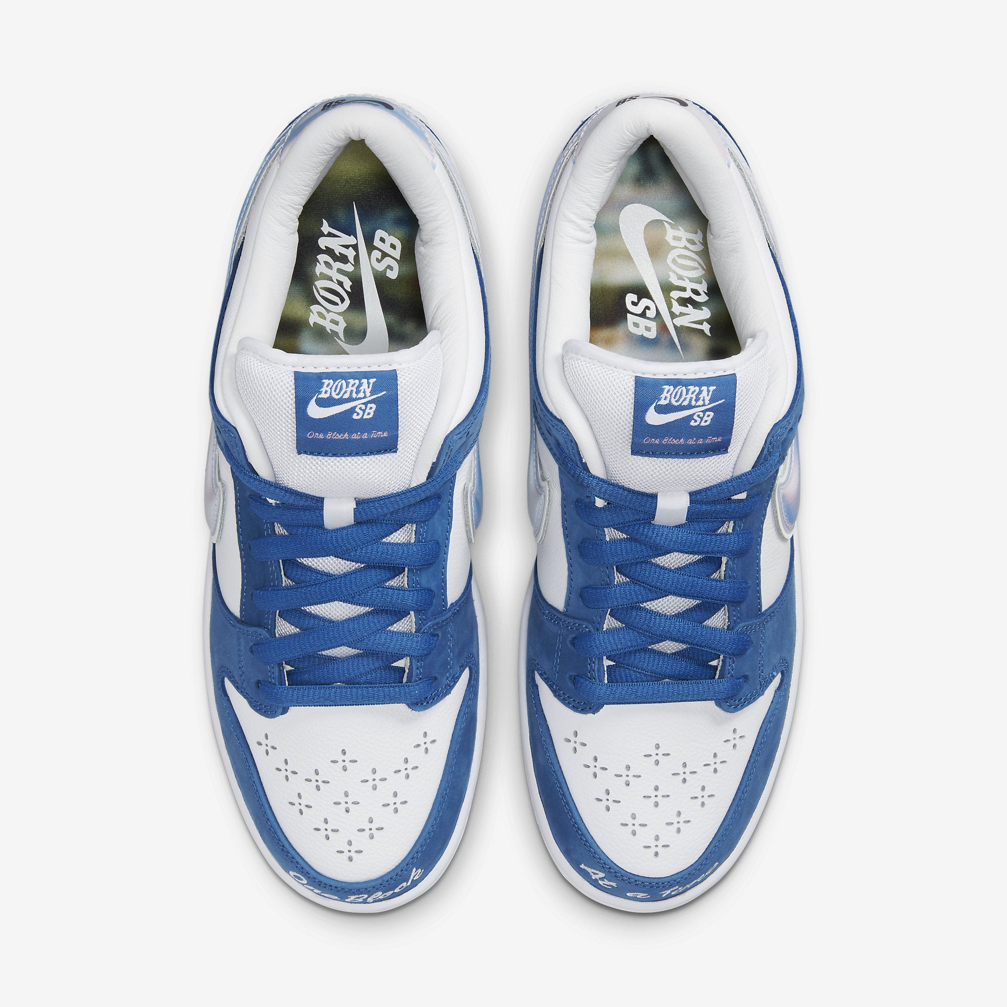Nike SB Dunk Low x Born x Raised 'White Blue' FN7819-400 Herren