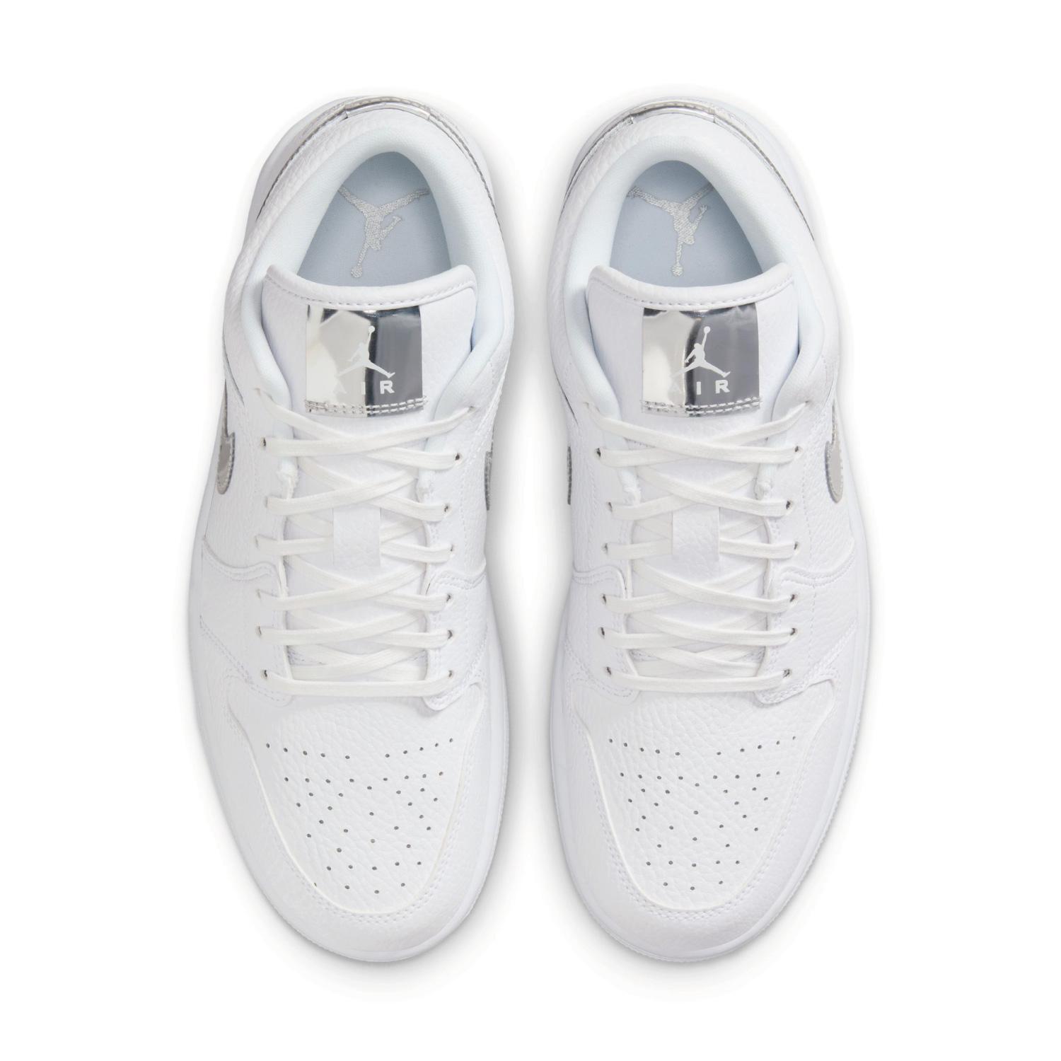Air Jordan 1 Low SE 'White Metallic Silver' IQ9381-100