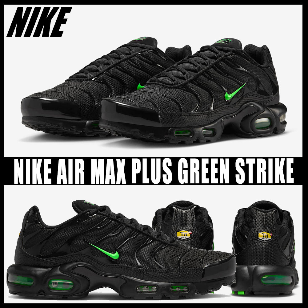 Nike Air Max Plus 'Black/Black/Green Strike'