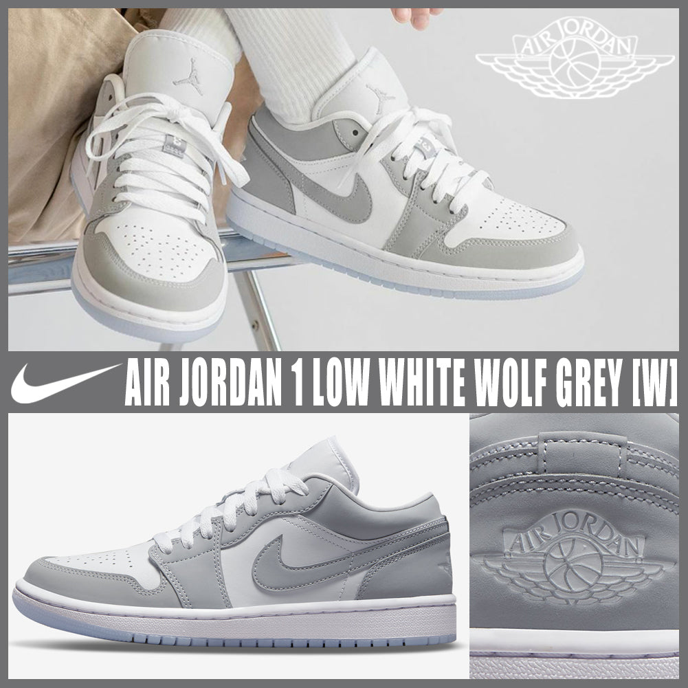 Air Jordan 1 Low 'White Wolf Grey' DC0774-105 Women Men