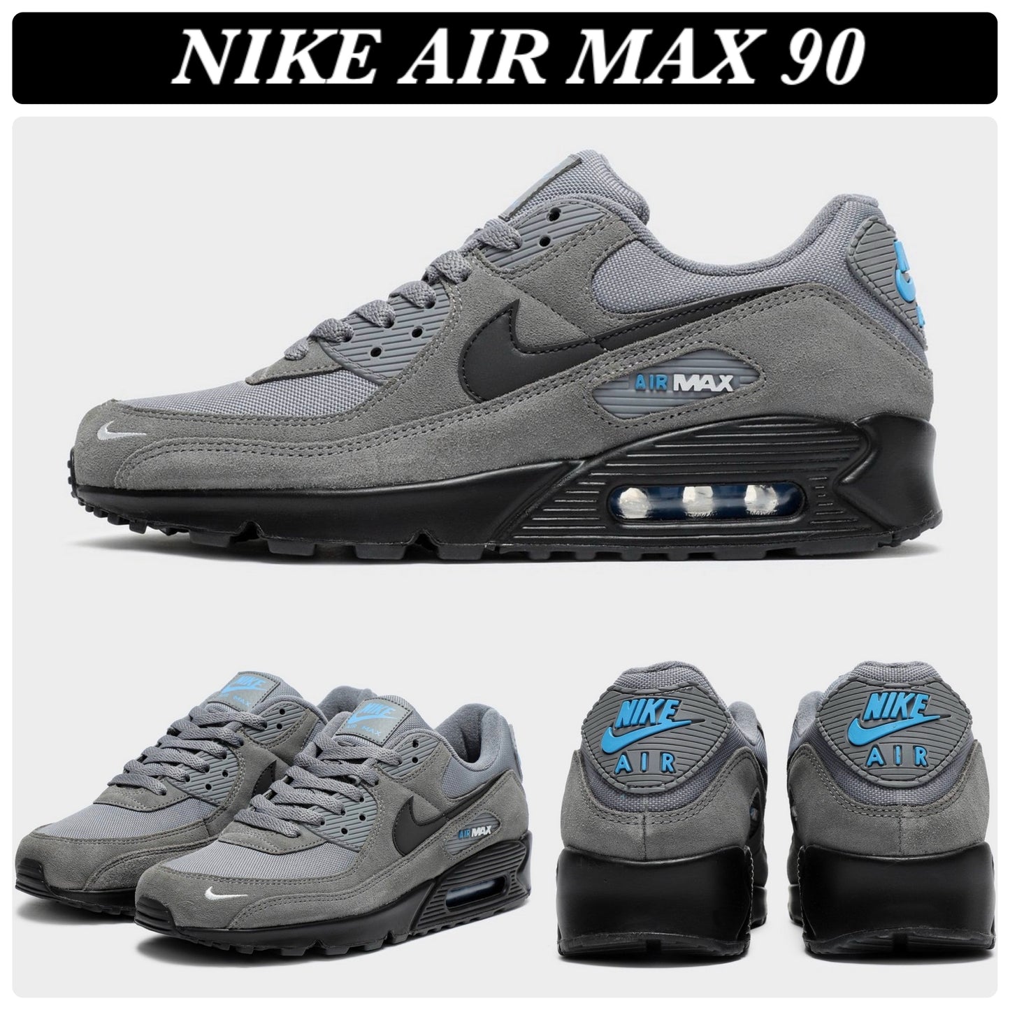 Nike Air Max 90 'Grey Blue' DO6706-002 Men